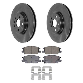 DuraGo® - Plain Front Brake Kit with Ceramic Pads