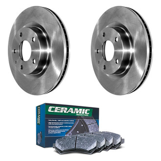 DuraGo® - Plain Front Brake Kit with Ceramic Pads