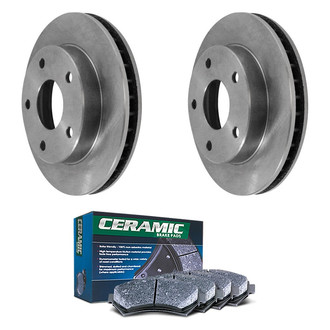 DuraGo® - Plain Front Brake Kit with Ceramic Pads