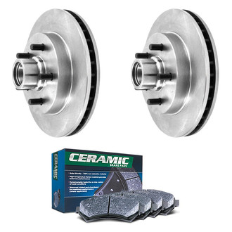 DuraGo® - Plain Front Brake Kit with Ceramic Pads