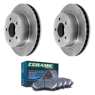 DuraGo® - Plain Front Brake Kit with Ceramic Pads