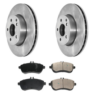DuraGo® - 1-Piece Plain Brake Kit with Ceramic Brake Pads