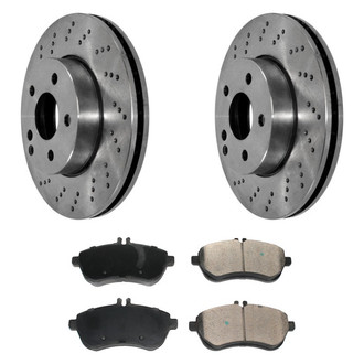 DuraGo® - Drilled Front Brake Kit with Ceramic Pads