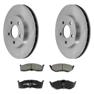 DuraGo® - Plain Front Brake Kit with Ceramic Pads