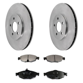 DuraGo® - 1-Piece Plain Brake Kit with Ceramic Brake Pads
