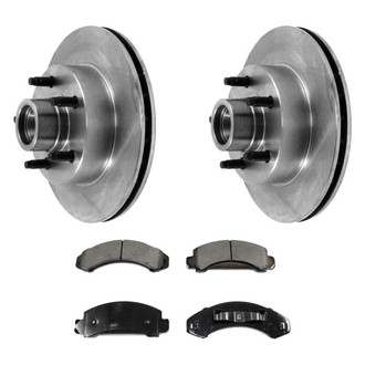 DuraGo® BNDL-31009830 - Plain Front Brake Kit with Ceramic Pads