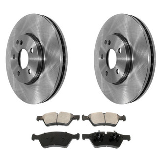 DuraGo® - Plain Front Brake Kit with Ceramic Pads
