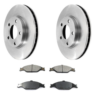 DuraGo® - Plain Front Brake Kit with Ceramic Pads