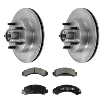 DuraGo® - 1-Piece Plain Brake Kit with Ceramic Brake Pads