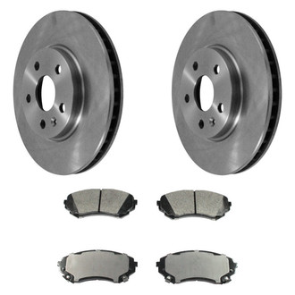 DuraGo® - Plain Front Brake Kit with Ceramic Pads