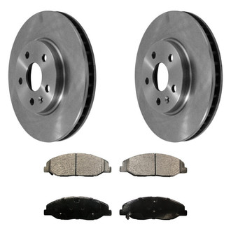 DuraGo® - Plain Front Brake Kit with Ceramic Pads
