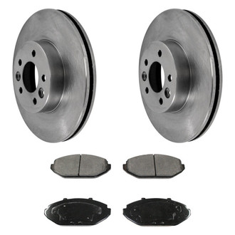 DuraGo® - Plain Front Brake Kit with Ceramic Pads