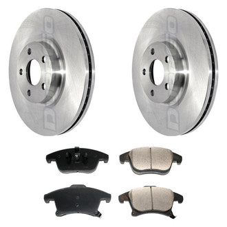 DuraGo® - Plain Front Brake Kit with Ceramic Pads