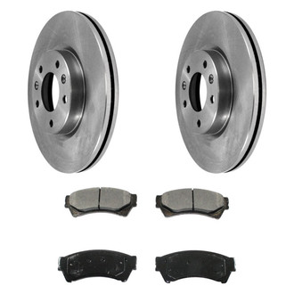 DuraGo® - 1-Piece Plain Brake Kit with Ceramic Brake Pads