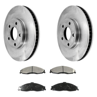 DuraGo® - Plain Front Brake Kit with Ceramic Pads