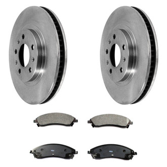 DuraGo® - Plain Front Brake Kit with Ceramic Pads