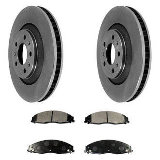 DuraGo® - Plain Front Brake Kit with Ceramic Pads