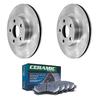 DuraGo® - 1-Piece Plain Brake Kit with Ceramic Brake Pads