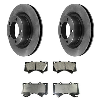 DuraGo® - Plain Front Brake Kit with Ceramic Pads