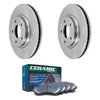 DuraGo® - Plain Front Brake Kit with Ceramic Pads