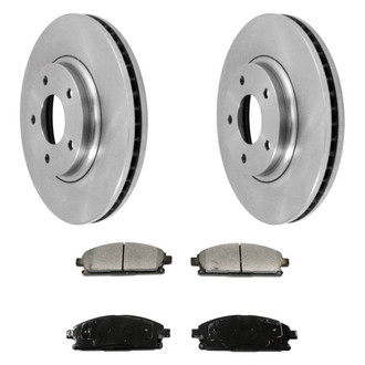 DuraGo® - Plain Front Brake Kit with Ceramic Pads
