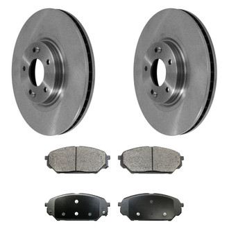 DuraGo® - Plain Front Brake Kit with Ceramic Pads