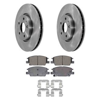 DuraGo® - Plain Front Brake Kit with Ceramic Pads