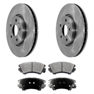 DuraGo® - Plain Front Brake Kit with Ceramic Pads