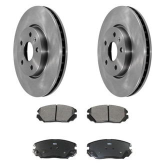 DuraGo® - Plain Front Brake Kit with Ceramic Pads
