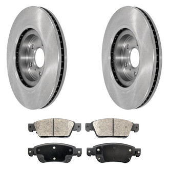 DuraGo® - Plain Front Brake Kit with Ceramic Pads