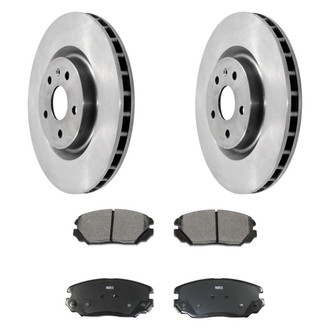 DuraGo® - Plain Front Brake Kit with Ceramic Pads