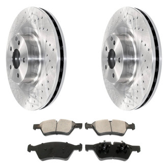 DuraGo® - Drilled Front Brake Kit with Ceramic Pads