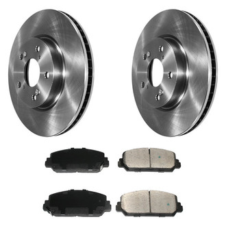 DuraGo® - Plain Front Brake Kit with Ceramic Pads