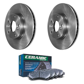 DuraGo® - Plain Front Brake Kit with Ceramic Pads