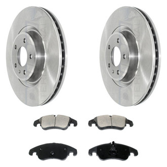 DuraGo® - Plain Front Brake Kit with Ceramic Pads