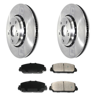 DuraGo® - Plain Front Brake Kit with Ceramic Pads