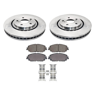 DuraGo® - 1-Piece Plain Brake Kit with Ceramic Brake Pads