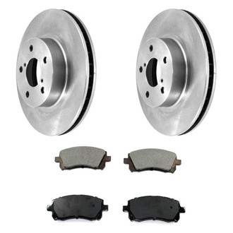 DuraGo® - Premium™ Plain Front Brake Kit with Semi-Metallic Pads