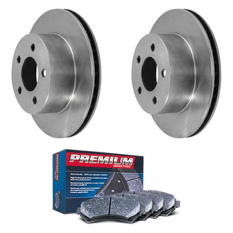 DuraGo® - Premium 1-Piece Plain Brake Kit with Semi-Metallic Brake Pads
