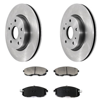 DuraGo® - Premium™ Plain Front Brake Kit with Semi-Metallic Pads