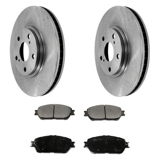DuraGo® - Premium™ Plain Front Brake Kit with Semi-Metallic Pads