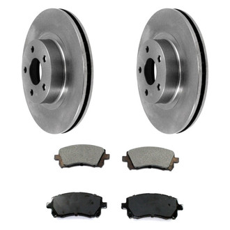 DuraGo® - Premium™ Plain Front Brake Kit with Semi-Metallic Pads