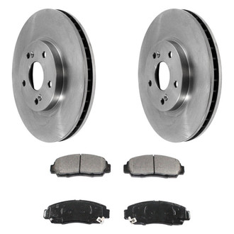 DuraGo® - Premium 1-Piece Plain Brake Kit with Semi-Metallic Brake Pads