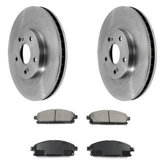 DuraGo® - Premium™ Plain Front Brake Kit with Semi-Metallic Pads