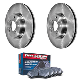 DuraGo® - Premium 1-Piece Plain Brake Kit with Semi-Metallic Brake Pads