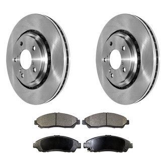 DuraGo® - Premium™ Plain Front Brake Kit with Semi-Metallic Pads