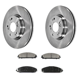 DuraGo® - Premium 1-Piece Plain Brake Kit with Semi-Metallic Brake Pads