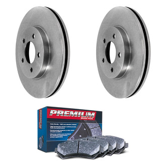 DuraGo® - Premium 1-Piece Plain Brake Kit with Semi-Metallic Brake Pads