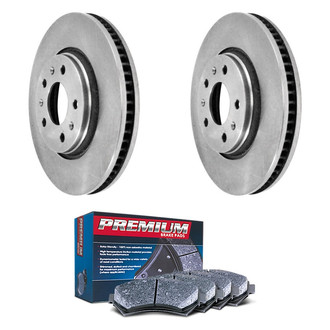 DuraGo® - Premium 1-Piece Plain Brake Kit with Semi-Metallic Brake Pads