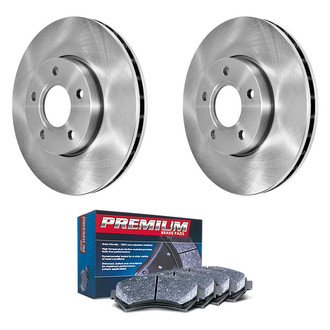 DuraGo® - Premium™ Plain Front Brake Kit with Semi-Metallic Pads